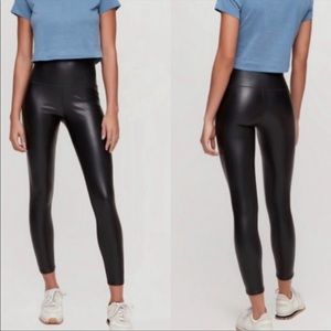 Wilfred Free High Rise Daria Faux Leather Leggings - Size medium